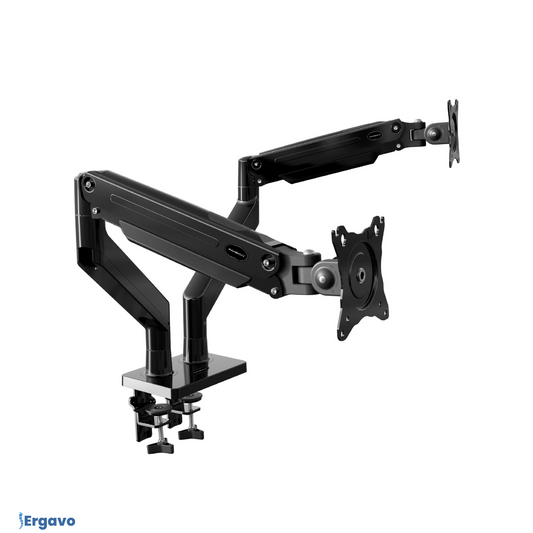 Support écran double bras – Flexibilité et gain d’espace