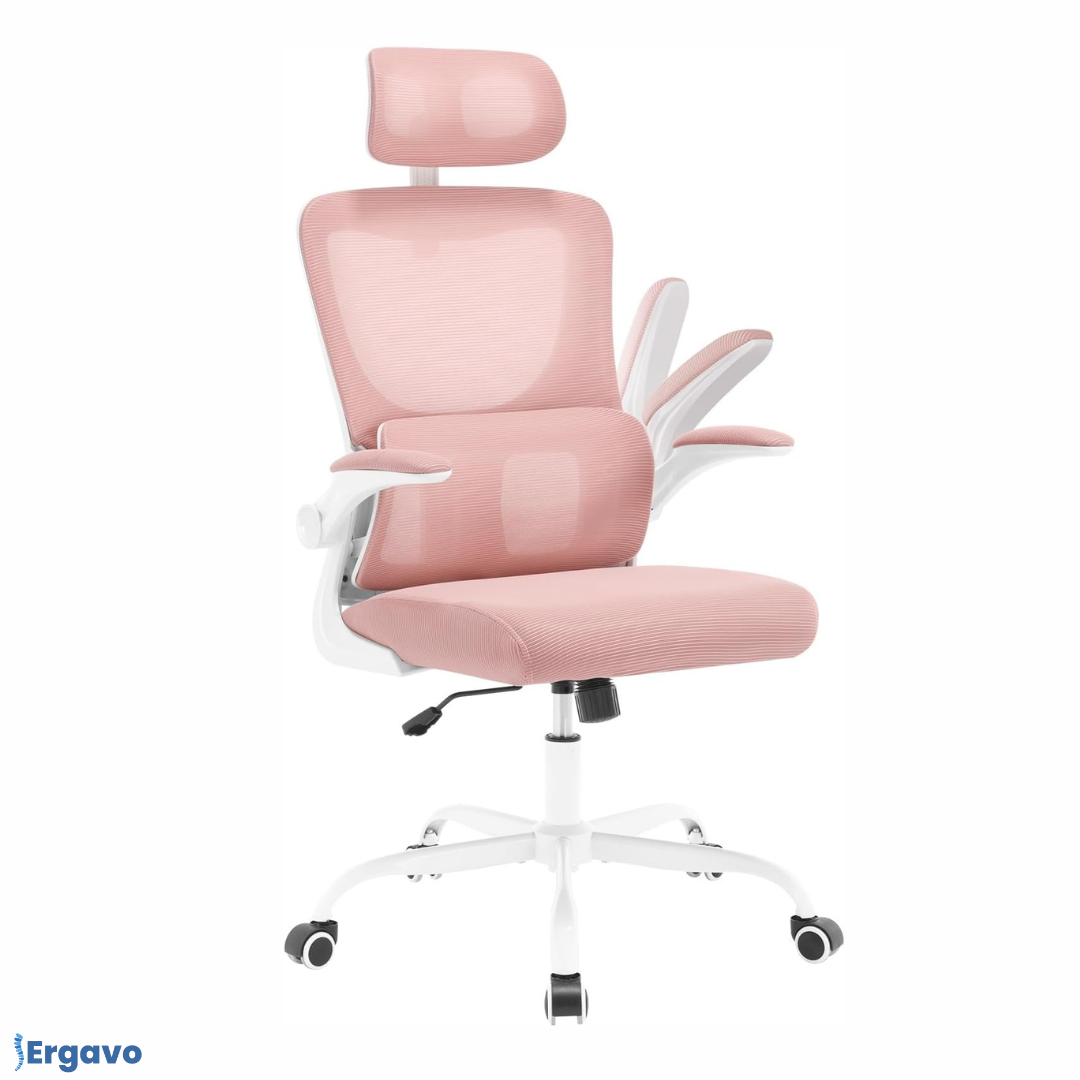 Chaise Ergonomique de Bureau – Soutien Lombaire & Accoudoirs Relevables