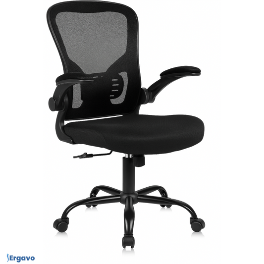 Chaise de Bureau Ergonomique – Soutien lombaire & accoudoirs réglables